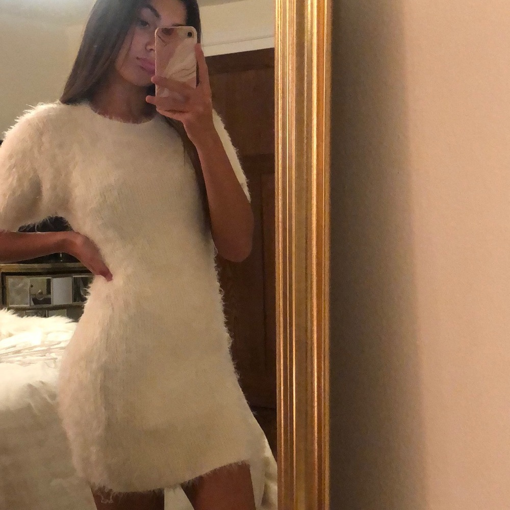 White Fluffy Dress 🤍